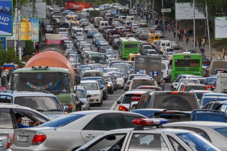 Новосибирск Россия пробки на дорогах