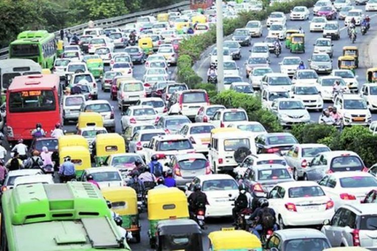 Дели Индия пробки на дорогах