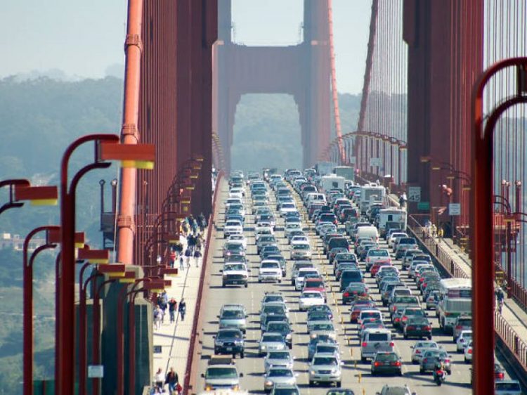 Сан-Франциско США пробки на дорогах