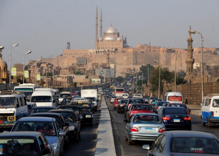 Каир Египет пробки на дорогах