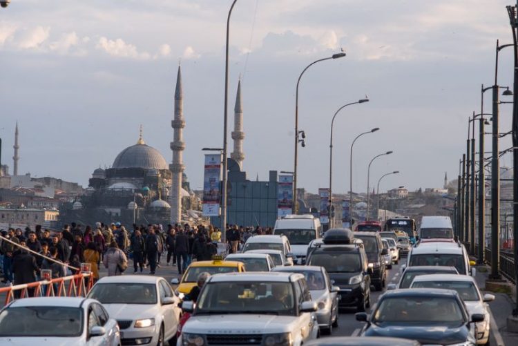 Стамбул Турция пробки на дорогах