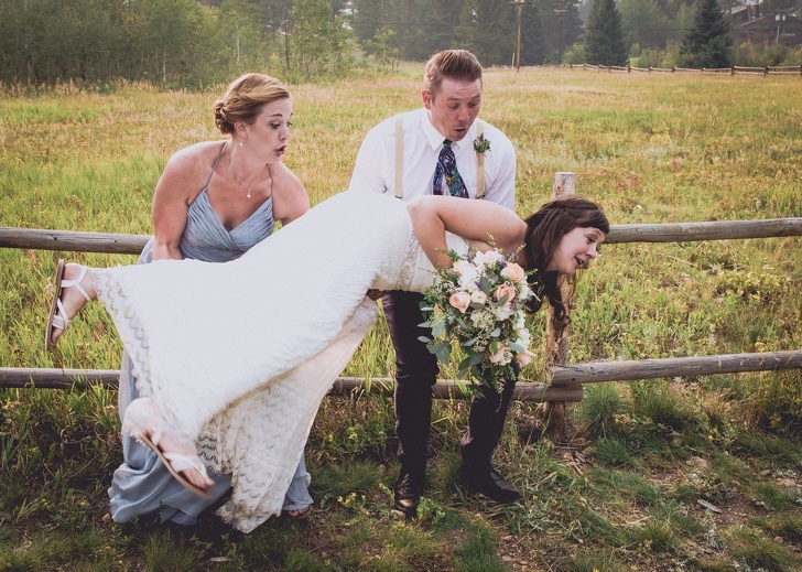 Забавные свадебные фото, попавшие в сеть