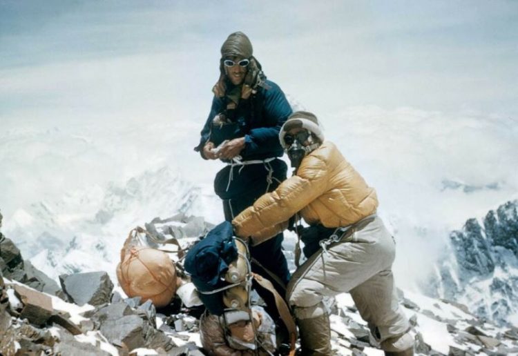 1953 Альпинисты первые покорившие Эверест Эдмунд Хиллари Тенцинг Норгей